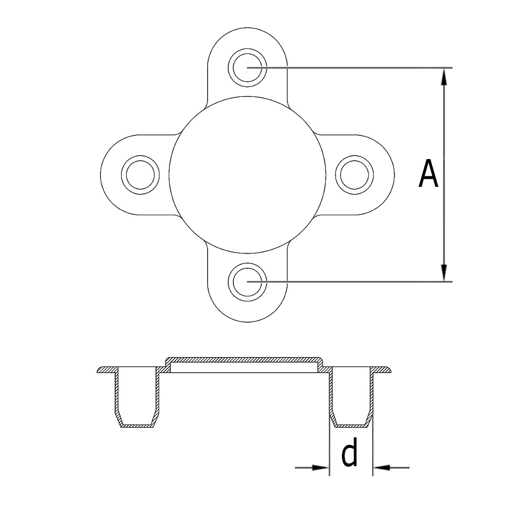 Stud hole flange protector push-in - Verpas B.V.